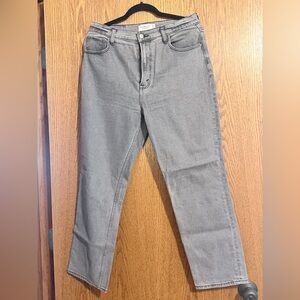 Abercrombie & Fitch Women's Straight-Leg Gray Jeans